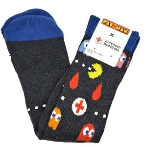NEW 2025 American Red Cross Pac-Man Crew Socks Collectible Promotional Item